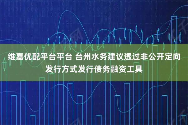 维嘉优配平台平台 台州水务建议透过非公开定向发行方式发行债务融资工具