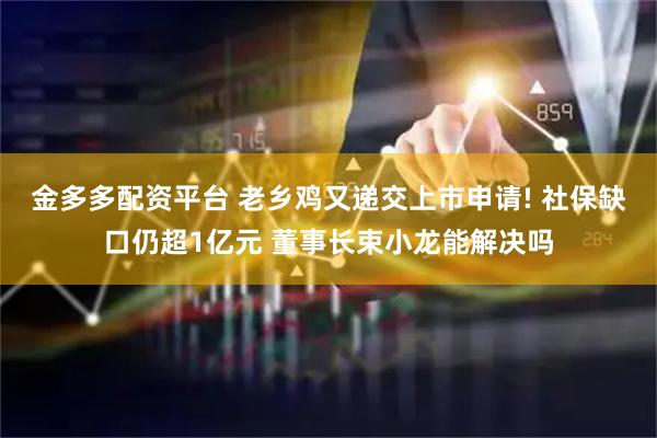 金多多配资平台 老乡鸡又递交上市申请! 社保缺口仍超1亿元 董事长束小龙能解决吗